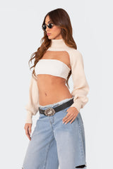 Astrid Turtle Neck Shrug Sweater