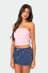 Isabella Ruched Tube Top