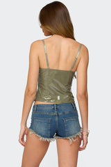 Carmie Vinyl Tank Top