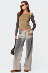 Joe Washed Low Rise Baggy Jeans