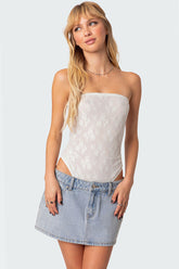 Alina Sheer Lace Bodysuit