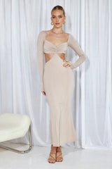 Unreal Midi Dress Beige