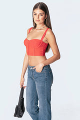 Teagen Mesh Corset Top
