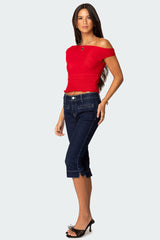 Jenny Scrunched Asymmetric Top