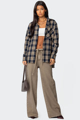 Hudson Tie Belt Low Rise Baggy Jeans