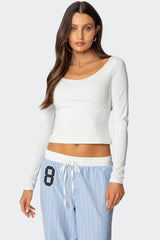 Millicent Wide Scoop Neck Top