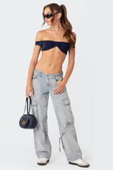 Renata Off Shoulder Crop Top