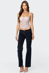 Drew Sheer Lace Cupped Corset